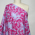 EXCLUSIVE 90% Linen 10% Silk – 'Floral Hero' | Hot Pink & Ice Blue